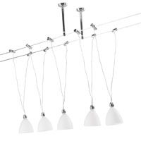 Revlo Low Voltage 5 Light Cable System Chrome Plated