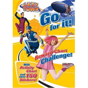 Get up and get going with Sportacus and Stephanie. Complete the puzzles and place your reward sticke