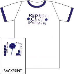rhcp - palm pepper t shirt
