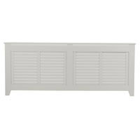 Rhode Island Radiator Cabinet - White Lacquered Extra Large Size 2230x900mm