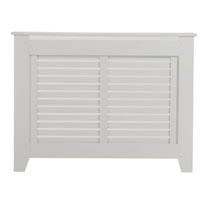 Rhode Island Radiator Cabinet - White Lacquered Small Size 1017x800mm