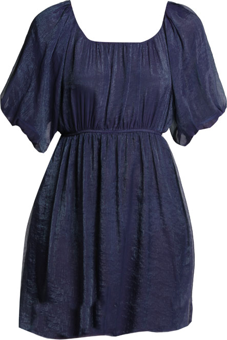 Puff sleeve tunic. 100 polyester 83cm Length. Belt not inculded.