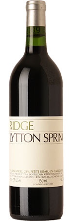 Unbranded Ridge Lytton Springs 2011, Dry Creek Valley