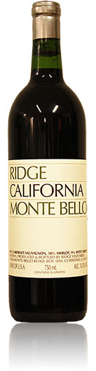 Unbranded Ridge Monte Bello Cabernet 2007, Santa Cruz