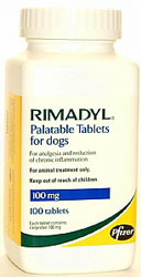 Unbranded Rimadyl Palatable Tablets (Large Brown):100mg
