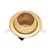 Ring recessed 80mm eyeball Brass effect