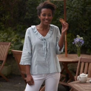 Unbranded Rippled Blouse for Work and Weekends