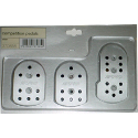Ripspeed Competition Pedal Set- Silver