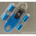 4 Hexagonal valve caps plus key ring/spanner Colour co-ordinated with other products in the