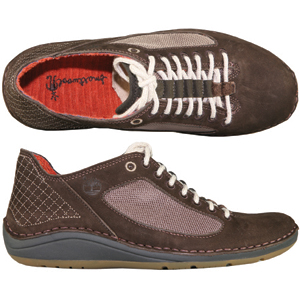 A casual style from Timberland. With fabric panels to the sides, natural coloured lacing and towelin