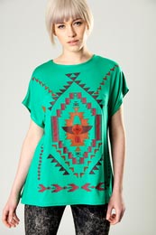 Unbranded Rita Aztec Print T-Shirt