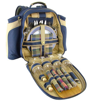 Unbranded Riva Contour Picnic Backpack for 4