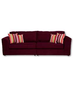 Riva Extra Large Sofa Aubergine