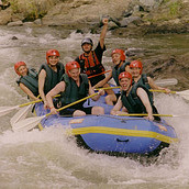 Bored of lying on the beach? Experience the thrill and excitement of white water rafting as you tack