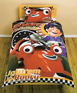 Unbranded Roary Race Car Single Duvet Cover Set
