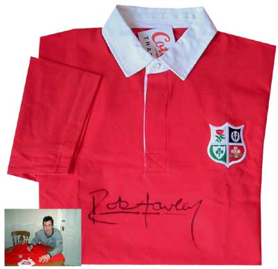 Unbranded Rob Howley signed British Lions shirt