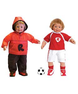 Only at Argos. 2 versatile outfits to mix and match! 1 features a winter coat, combat trousers and s