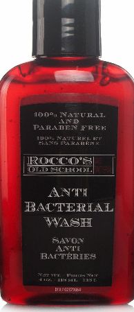 Roccos Old School Anti-Bacterial Wash - This antibacterial wash from Roccos is made from natural ingredients and designed specifically for the care and protection of tattoos on the skin. Its natural formula helps to reduce the chance of rash, irritat