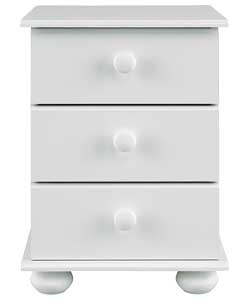 Unbranded Rochester Bedside Cabinet - White