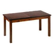 This extendable dining table is from the smart Rochester range of table and chairs crafted from soli