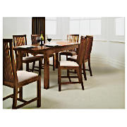 This extendable dining table and 8 chairs are from the smart Rochester range of table and chairs cra