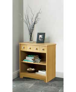 Size (L)84, (W)42.3, (H)77cm.1 drawer and 2 fixed shelves.Weight 27.7kg.Minimal assembly:  Customer 