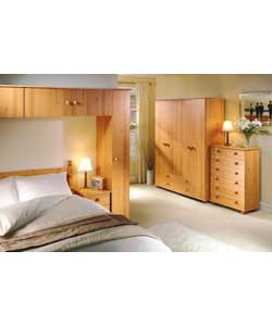Features 2 full hanging wardrobes, 2 overbed stora