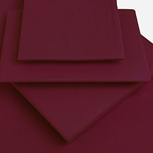 Rock Cotton Fitted Sheet- Ruby- Double