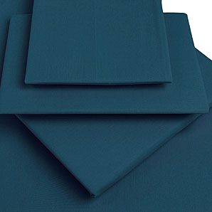 Rock Cotton Flat Sheet- Midnight Blue- Single