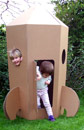 Unbranded Rocket - recycled card board fun
