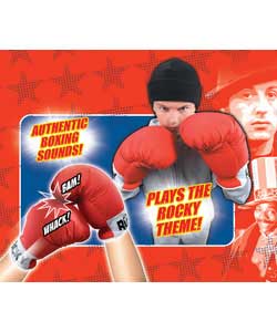 Become the Heavyweight Champion of the World with the Rocky Gloves featuring big fight sounds and