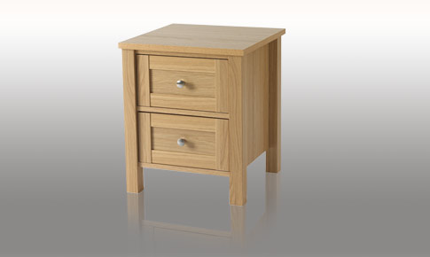 Unbranded Roebuck Light Oak bedside chest