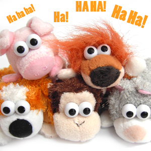 Unbranded Roffle Mates Laughing Animal Keyrings