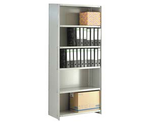 Unbranded Rolled edge closed shelving bay