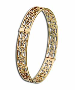 Rolled Gold Celtic Style Knot Bangle