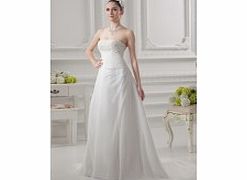 Unbranded Romantic Elegant Strapless Organza Satin