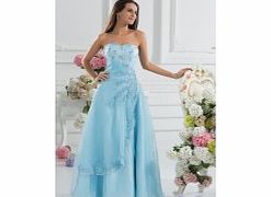 Unbranded Romantic Elegant Strapless Sweetheart Organza