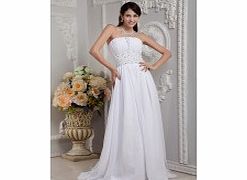 Unbranded Romantic Elegant Stretch satin Chiffon Wedding