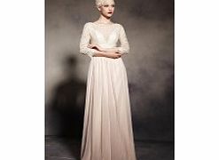 Unbranded Romantic Scoop 3/4-Length Sleeve Lace Evening