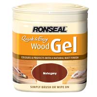 Ronseal Quick & Easy Wood Gel Mahogany 750ml