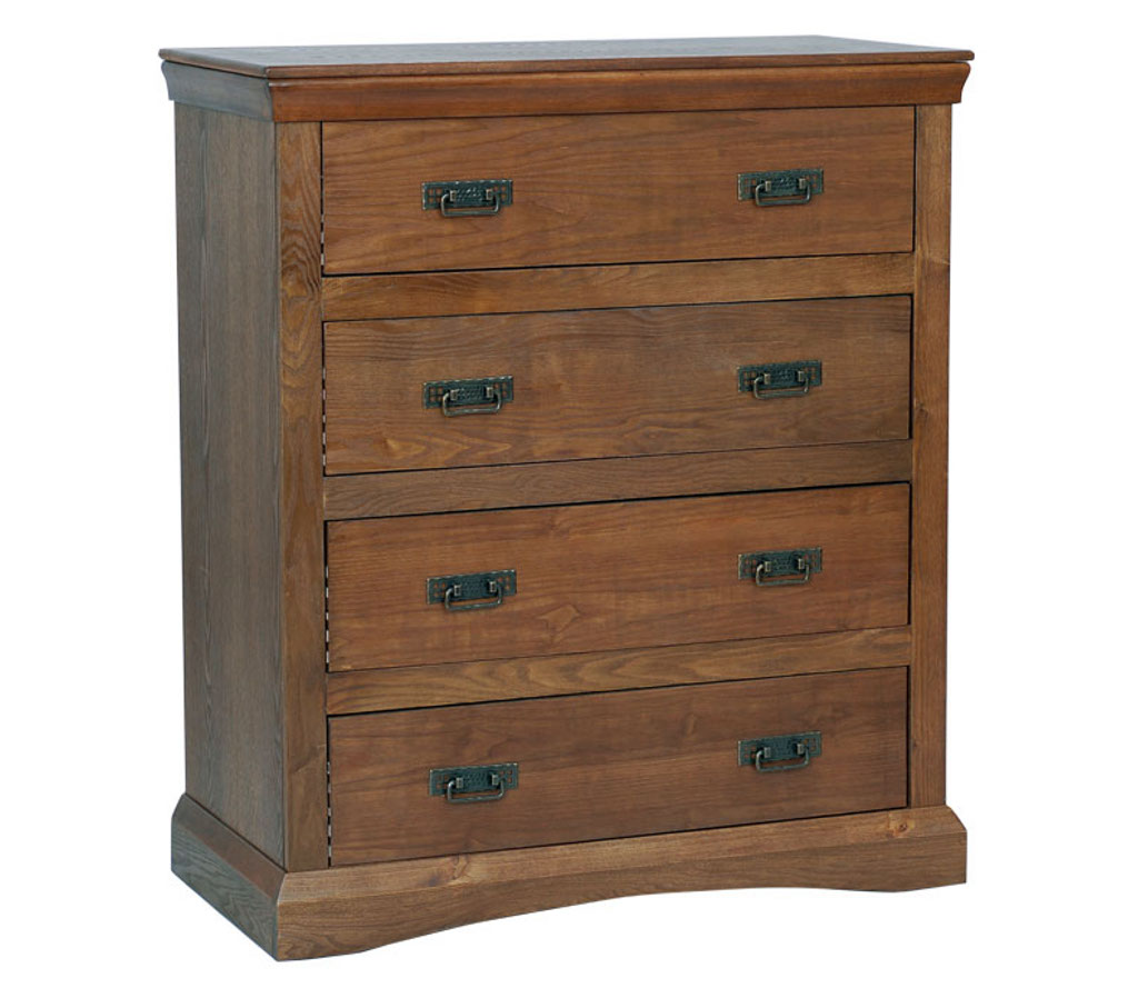 Unbranded room4 Paris dark oak 4 drawer chest