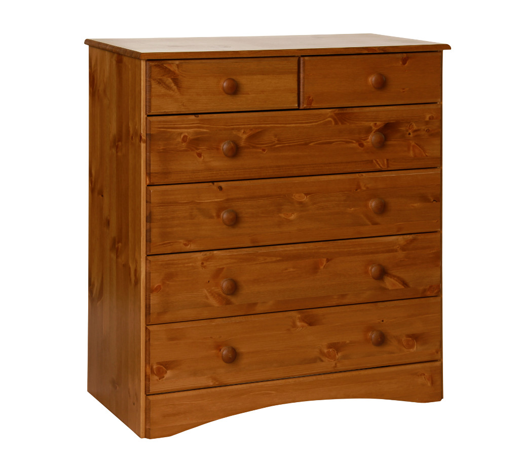Unbranded room4 Scandi pine 6 drawer chest