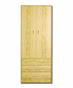 Roomstore White 3 Drawer Wardrobe