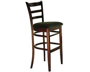 Unbranded Roosevelt stool upholstered dark oak