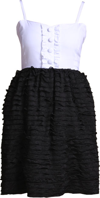 Unbranded Rosalina ruffle front pinafore dress