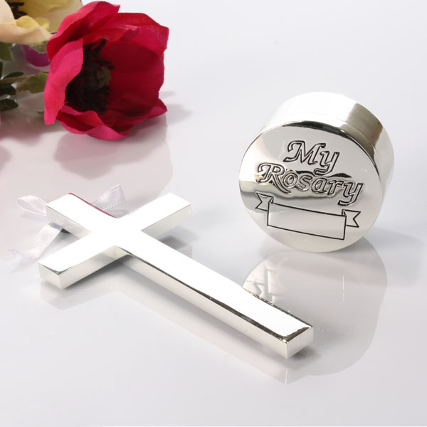 Unbranded Rosary Bead Box and Cross