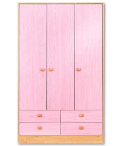 Rose 3 Door 4 Drawer Robe
