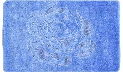 Rose Bathmat 50x100cm - Blue