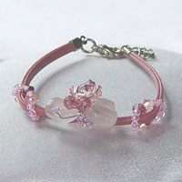 rose butterfly bracelet