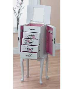 Rose Design Jewellery Amoire